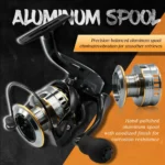 Rooblinos HE Spinning Reels Ultralight Metal 5.2:1 Gear Ratio 1000-7000 Saltwater Or Freshwater Big Max Drag Fishing Reels - Image 5