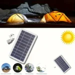 2W Portable Solar USB Charger With 0-0.4A Output For Outdoor Travel Power Banks Phones Flashlights Compact Photovoltaic Panel - Image 3