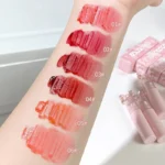 Cute Bow Water Mirror Lip Glaze Peach Pink Lipstick Liquid Moisturizing Non-stick Lip Gloss Makeup Sexy Red Lip Tint Cosmetics - Image 6