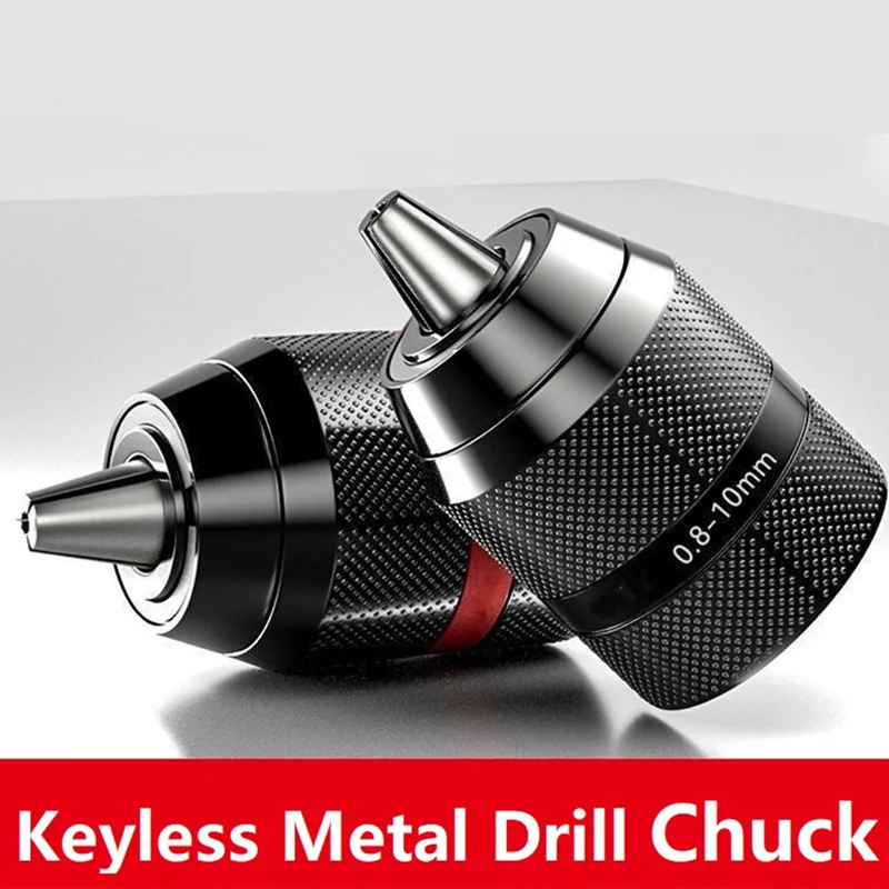 kf-Sdd433c4cf7a44a28964602a14292b21fr Self locking metal chuck drill keyless 10mm 13mm Quick Change Conversion Wrench Adapter 1/2 3/8 UNF Impact Electric Hammer - Image 1