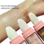 Highlighter Fashion Powder Patting High Gloss Glitter Powder Blush Shimmer Sparkle Powder Contour for Face Body Focallure - Image 2