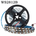 WS2812B 5050 RGBIC Smart LED Strip WS2812 Individually Addressable IC 30/60/144Pixels/Leds/m Light DC5V Black IP30/67 Waterproof