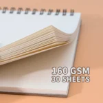 A6 Sketchbook 30 Sheets 160g Spiral Notebook Wooden Pulp Sketching Paper Pad Inner Blank Drawing Graffiti Art Supplies - Image 6