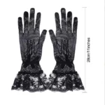 New Fashion Women Lace Party Sexy Gloves Full Finger Sunscreen Gloves Girl Mittens Gloves Wedding Dress Driving Accessory Gift - Image 6