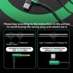 OLAF In-Ear Headphones Wired Earphones 3.5mm/Type-C Handsfree Earbuds 90-Degree Elbow Plug Headset Gamer For iPhone16 15 Samsung - Image 6