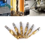 1pcs Hex Shank Titanium Plated HSS Screw Thread Metric Tap Drill Bits Screw Machine Compound Tap M3 M4 M5 M6 M8 M10 Hand Tools - Image 5