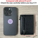 Rfid Men Wallet Credit Card Holder Money Bag Luxury Carbon Fiber Id Bank Cardholder Coin Purse Black Minimalist Wallet for Men - Image 6