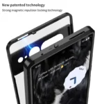 shockproof Phone Case for Google Pixel 9 Pro XL 8 Pro 8A 7 Pro 7A Aluminium Alloy Metal Frame Matte Clear Acrylic Back Cover - Image 5