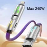 4 In 1 240W Fast Charging Data Cable PD USB Type C Charging Wire Multi Function USB To Type C Data Cord Quick Charge Cable Wire - Image 3