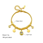 DIEYURO 316L Stainless Steel Gold Color Roman Number Zircon Bracelet For Women Fashion Girls Charm Bracelets Party Jewelry Gifts - Image 6
