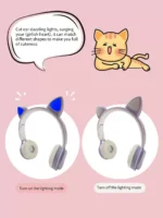 Cat Ears Headband Bluetooth Headphones New Wireless Bluetooth Headphones - Image 6