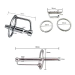 Metal Urethral Catheter Penis Plug with Penis Ring Urethral Dilator Sex Sounds sounding urethral catheters sex toys for men - Image 2