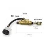 Universal 10mm ATV Go Cart Pit bike Motorcross Motorcycle Rear Brake Master Cylinder Pump For Honda Yamaha Ducati Suzuki Aprilia - Image 2
