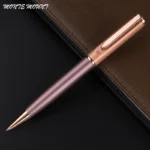 Luxury full metal high quality ballpoint pen black refills 0.7mm ink heavy portable notebook Roller pens