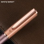 Luxury full metal high quality ballpoint pen black refills 0.7mm ink heavy portable notebook Roller pens - Image 2