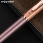 Luxury full metal high quality ballpoint pen black refills 0.7mm ink heavy portable notebook Roller pens - Image 3