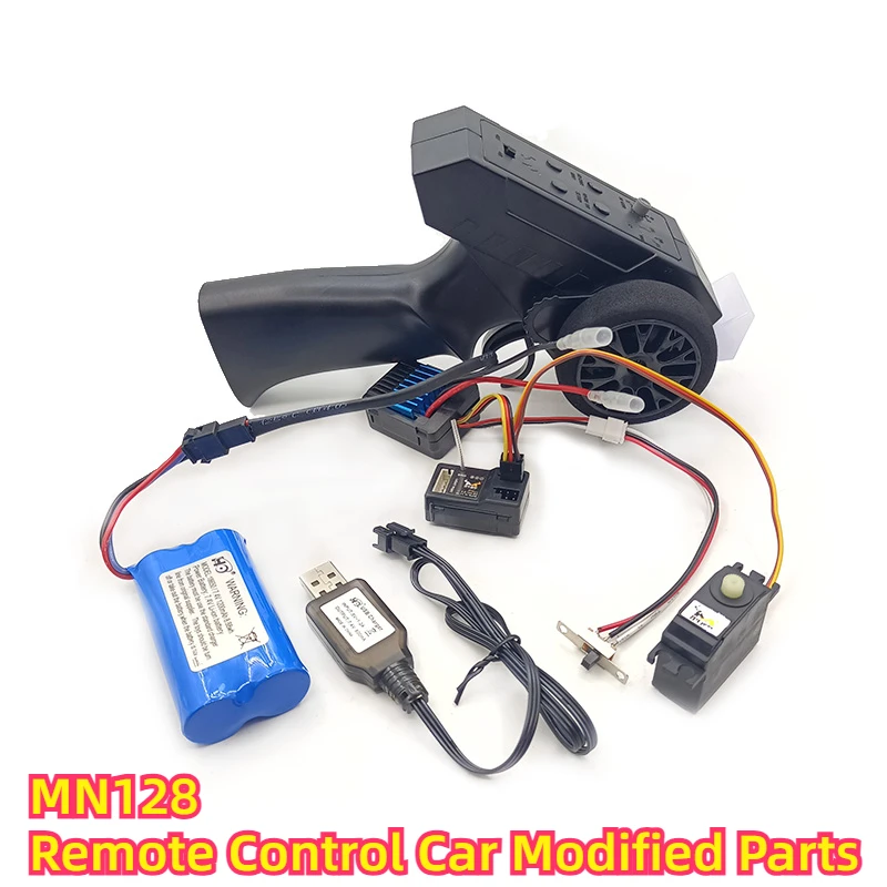 kf-S00c05cdb291742c08a1477a59bce839au MN MN128 RC Car Parts Original Full Set of Circuit Remote Control Receiver Board Motor Remote Control Car Modified Parts - Image 1