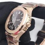 Luxury Rose Gold 40MM Square NH38 Movement Automatic Mechanical Men's Watch Sapphire Crystal Date Stainless Steel Strap - Image 4