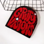 Y2K Colorful Fashion Letter Beanie Hat Winter Warm Five Star Turban Cap Perfect Spider Web Knitted Hat for Daily Wear - Image 3