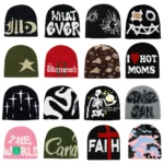 New Fashion Letter Autumn Winter Beanies for Women Men Outdoor Y2K Skullcap Warm Skiing Hat Cold Hat Hip Hop Cycling Knit Hat