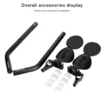 Bike Rest TT Handlebar Clip On Aero Bar Handlebar Extension Aluminum Alloy Triathlon TT Handlebar Rest MTB Road Bicycle Arm Rest - Image 4