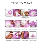 3D Middle Autumn Festival Lantern Lotus Flower Rabbit DIY Lantern Material Kit Paper Luminous Mid Autumn Lotus Lantern Children - Image 6