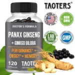 TAOTERS Korean Ginseng and Ginkgo Capsules promote endurance performance, high performance and focus