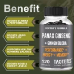 TAOTERS Korean Ginseng and Ginkgo Capsules promote endurance performance, high performance and focus - Image 3