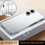 Cooling Metal Shockproof Bumper Case for POCO F7 Aluminum Alloy Frame Cover Shell for POCO F7 F 7
