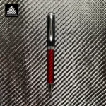 Real Woven Carbon Fiber Metal Black Ballpoint Pen Office Student Stationery Signature Pen - Image 5