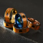 NFC Stainless Steel Phone Chip Dripping Oil Dual Dragon Pattern Smart Ring Gift Intelligent Wear Connect - Image 2