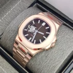 Luxury Rose Gold 40MM Square NH38 Movement Automatic Mechanical Men's Watch Sapphire Crystal Date Stainless Steel Strap - Image 5