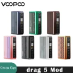 Original VOOPOO Drag 5 Mod 177W Smart/RBA/ECO/TC Mode Dual 18650 Battery GENE TT 2.0 Chip E Cigarette Vape