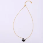 1pcs Fashion Black Swan Stainless Steel Hundred With Premium Sense Of Delicate Boudoir Ing Style Necklace - Image 5