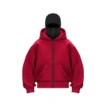 Men's Winter Windproof Double Hat Mask Hoodie Sports Jacket with Zipper Design for Outdoor Activities Hiking Travel Running - Image 6