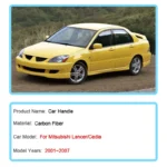 Car Outer Door Handle Covers for Mitsubishi Lancer GLX Cedia Soueast Lioncel II 2001-2007 Car Front Rear Right Left Replacement - Image 2