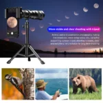 APEXEL New 36X Telephoto Zoom Lens with Metal Tripod Universal Clip Telescope for iPhone Samsung Shooting Birds Watching Concert - Image 3