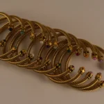 Multy Colors Stainless Steel Open Zircon Personalized 18k gold Bracelet - Image 5