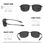 MAXJULI Polarized Sport Fashion Sunglasses for Men Women TR90 Rimless elliptical Frame Running Fishing Driving Sun Glasses 8250 - Image 3