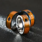 NFC Stainless Steel Phone Chip Dripping Oil Dual Dragon Pattern Smart Ring Gift Intelligent Wear Connect - Image 3