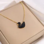 1pcs Fashion Black Swan Stainless Steel Hundred With Premium Sense Of Delicate Boudoir Ing Style Necklace - Image 4