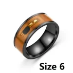 Fashion Men's Magic Wear NFC Smart Ring Finger Digital Ring for Android Phones with Functional Couple Stainless Steel Ring - Image 5