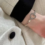 MEYRROYU Vintage Rainbow Zircon Heart Bracelet For Women Girl Summer Fashion New Jewelry Party Beach Friend Gift pulseras mujer - Image 3