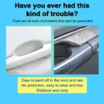 Car Outer Door Handle Covers for Mitsubishi Lancer GLX Cedia Soueast Lioncel II 2001-2007 Car Front Rear Right Left Replacement - Image 3