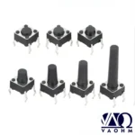 100PCS 6*6 Tact Switch Through Hole 6x6x4.3 6x6x4.5 6x6x5 6x6x6.5 6x6x7 6x6x7.5 6x6x6x6 8 6x6x8.5 6x6x9 6x10 6x6x11 6x6x12 - Image 5