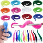 Funny Worm Magic Props Toys for Children Kids Beginners Wiggly Twisty Worm with Invisible String Party Games Trick Toys - Image 3