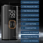 New Portable Cordless Air Pump For Car Tire Inflator With LED Light Large Capacity Battery USB C Fast Charging Electric Pump - Image 5