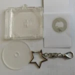 1Piece DIY Mini NFC Functional CD Disc Case Key Chain Peripheral Commemorative Album Key Holder Backpack Pendant - Image 2