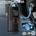 New Portable Cordless Air Pump For Car Tire Inflator With LED Light Large Capacity Battery USB C Fast Charging Electric Pump - Image 6