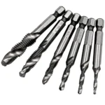 Hex Shank Titanium Plated HSS Screw Thread Metric Tap Drill Bits Screw Machine Compound Tap M3 M4 M5 M6 M8 M10 Hand Tools - Image 5